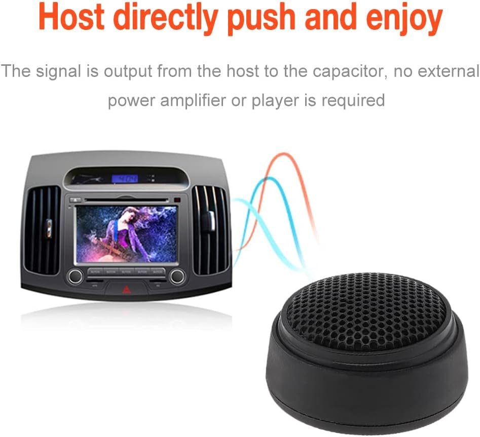 Car Tweeters, 2Pcs Universal 1000W Car Speaker Dome Tweeter Sound Vehicle Auto Music Stereo Modified Loud Speakers