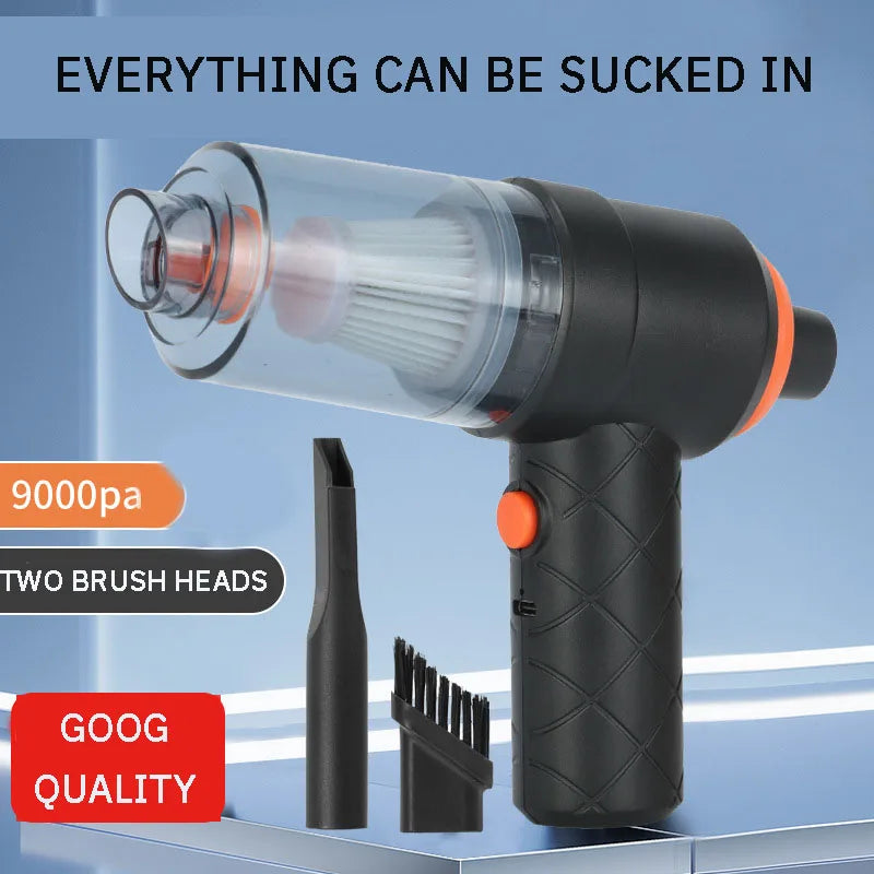 Car Mini Vacuum Cleaner Car Hair Dryer High Power Car Vacuum Cleaner Car Wireless Portable Handheld